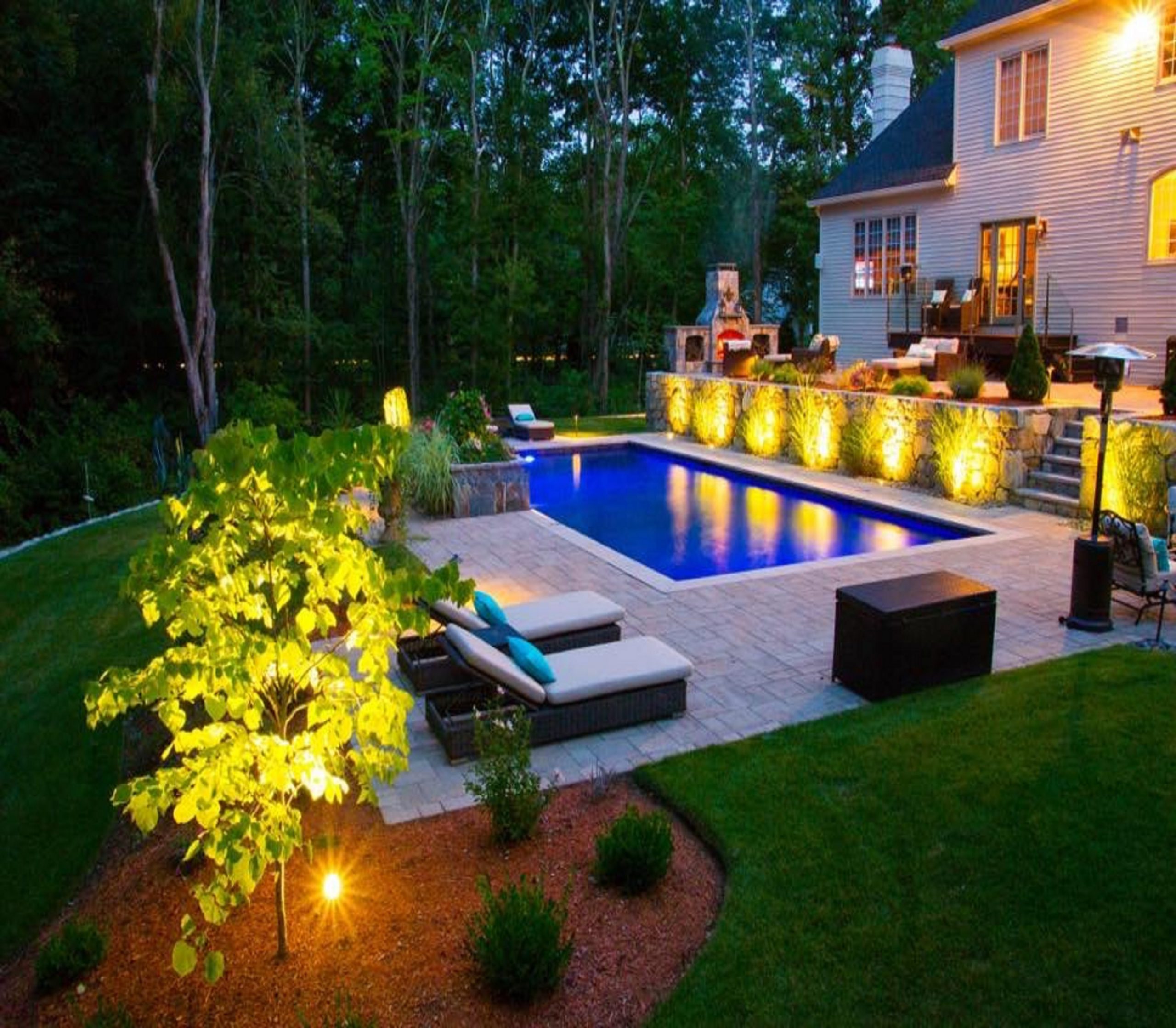 Pool Landscape Lighting Design Ideas and Photos